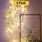 Lush 20 LED Plant Leaf String Lights — Battery Operated with Copper Wire